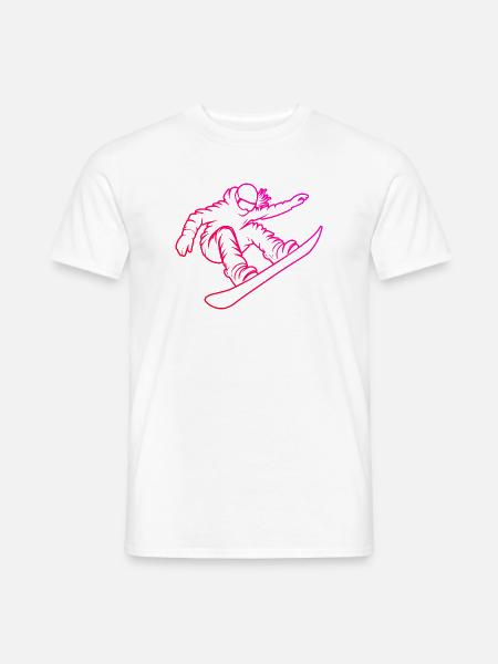 Ein Motiv nur für Snowboard für Frauen - Männer T-Shirt - Weiß