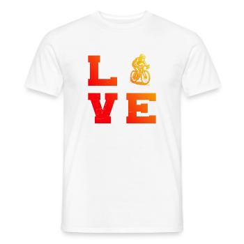 Direct Roadbike Statement - Men's T-Shirt - white - Front - AI Model Male 178 dark (178cm)