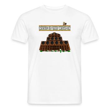 Dub Reggae Music - Männer T-Shirt - Weiß - Vorne - AI Model Male 178 dark (178cm)