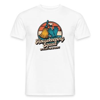 Lustiges Putzen Design - Männer T-Shirt - Weiß - Vorne - AI Model Male 178 dark (178cm)