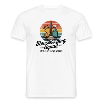 Lustiges Putzen Design - Männer T-Shirt - Weiß - Vorne - AI Model Male 178 dark (178cm)