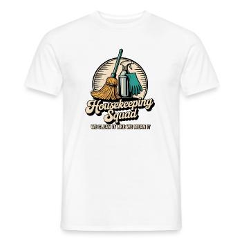 Lustiges Putzen Design - Männer T-Shirt - Weiß - Vorne - AI Model Male 178 dark (178cm)