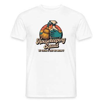 Lustiges Putzen Design - Männer T-Shirt - Weiß - Vorne - AI Model Male 178 dark (178cm)