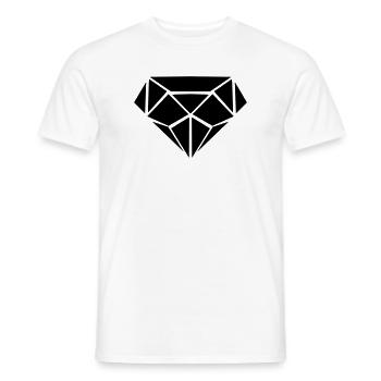 Diamant - Männer T-Shirt - Weiß - Vorne - AI Model Male 178 dark (178cm)