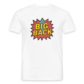 großer Rücken - Männer T-Shirt - Weiß - Vorne - AI Model Male 178 dark (178cm)