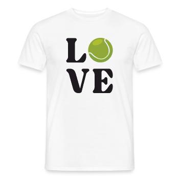 Tennis-Liebhaber - Männer T-Shirt - Weiß - Vorne - AI Model Male 178 dark (178cm)