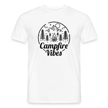 Campfire Vibes - Männer T-Shirt - Weiß - Vorne - AI Model Male 178 dark (178cm)