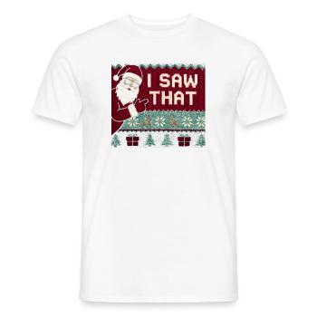 Ich habe diesen lustigen Weihnachtsmann im hässlic - Männer T-Shirt - Weiß - Vorne - AI Model Male 178 dark (178cm)