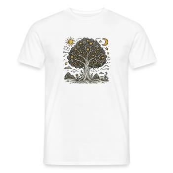 Baum des Lebens - Männer T-Shirt - Weiß - Vorne - AI Model Male 178 dark (178cm)