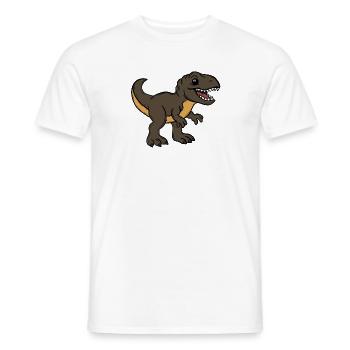 Dinosaur - Men's T-Shirt - white - Front - AI Model Male 178 dark (178cm)