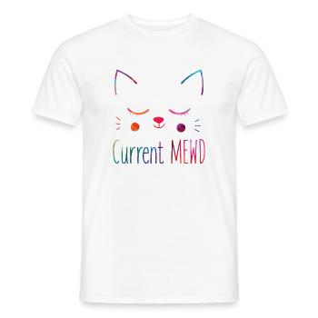 Aktuelle Stimmung Niedlich Katzenliebhaberin - Männer T-Shirt - Weiß - Vorne - AI Model Male 178 dark (178cm)