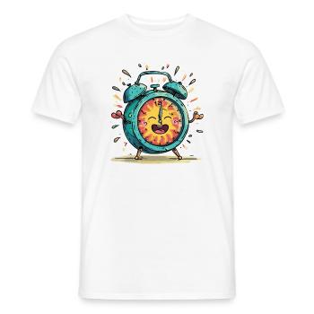 Sonnenwecker Jubelbild - Männer T-Shirt - Weiß - Vorne - AI Model Male 178 dark (178cm)