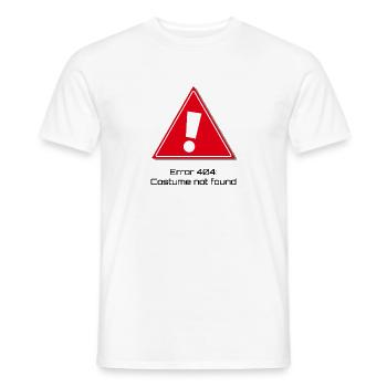 Error 404: Carnival - Men's T-Shirt - white - Front - AI Model Male 178 dark (178cm)