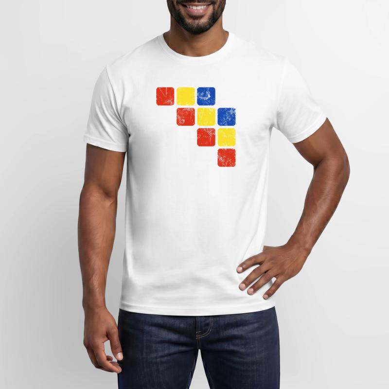 Colors Ornament Pattern - Basic Colors Men’s T-shirt