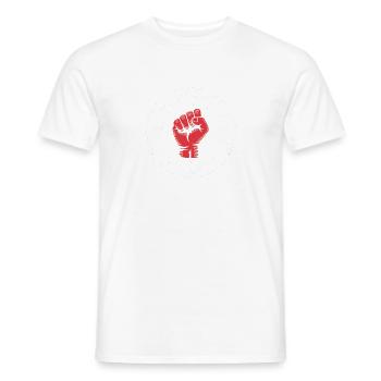 Hass ist keine Meinung - Antifa Tee - Männer T-Shirt - Weiß - Vorne - AI Model Male 178 dark (178cm)