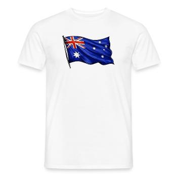 Australien Flagge Muster - Männer T-Shirt - Weiß - Vorne - AI Model Male 178 dark (178cm)