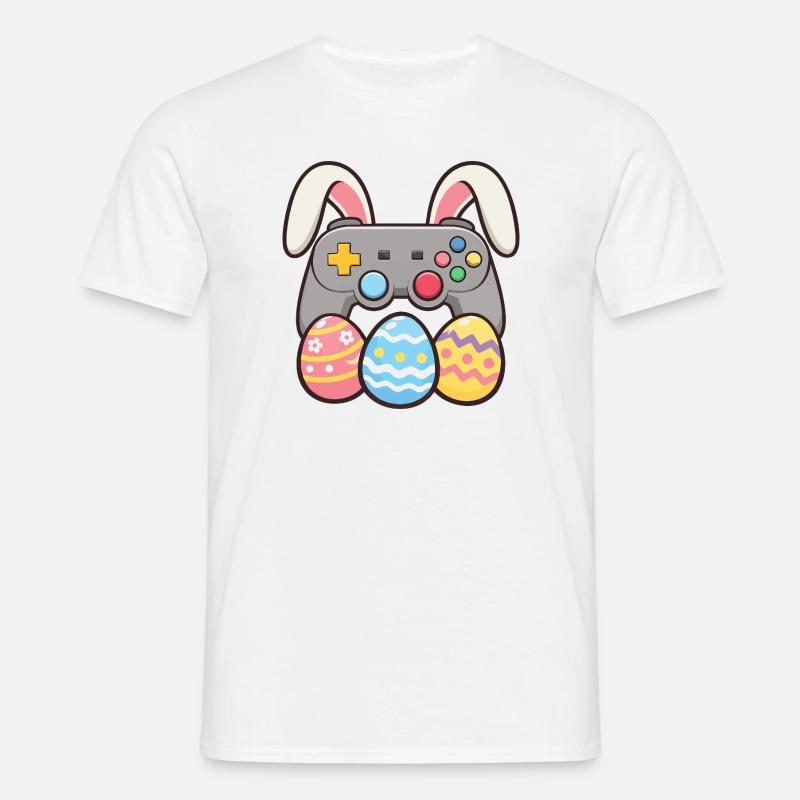 Bunny Gaming Controller Easter Gamer Spaß - Männer T-Shirt - Weiß