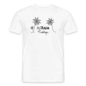 ELLATRAUM Pünktchen - The Original heavenlygoods - Men's T-Shirt - white - Front - AI Model Male 178 dark (178cm)