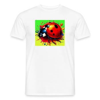 ladybird - Men's T-Shirt - white - Front - AI Model Male 178 dark (178cm)