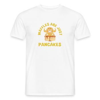 pancake - Men's T-Shirt - white - Front - AI Model Male 178 dark (178cm)