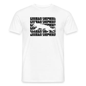Deutscher Schäferhund - Männer T-Shirt - Weiß - Vorne - AI Model Male 178 dark (178cm)