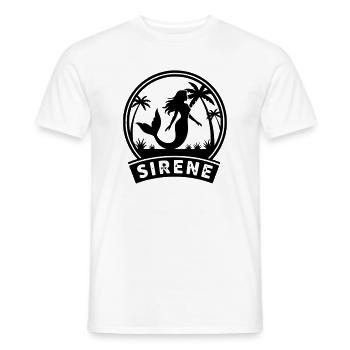 Meerjungfrau - Männer T-Shirt - Weiß - Vorne - AI Model Male 178 dark (178cm)