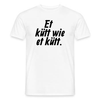 Et kütt wie et kütt - Et Kölsche Jrundjesetz §2 - Männer T-Shirt - Weiß - Vorne - AI Model Male 178 dark (178cm)