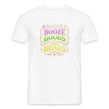 Booze Beads & Beads Design - Männer T-Shirt - Weiß - Vorne - AI Model Male 178 dark (178cm)