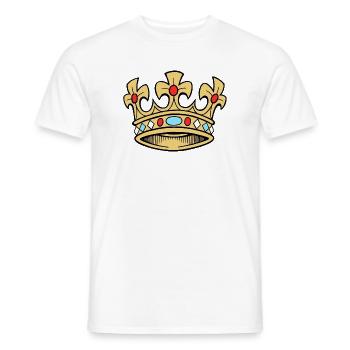 Reine héritière Reine - T-shirt homme - blanc - Devant - AI Model Male 178 dark (178cm)