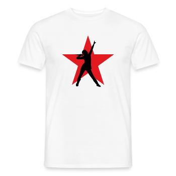 Sänger – Sänger – Lied – Gesang - Männer T-Shirt - Weiß - Vorne - AI Model Male 178 dark (178cm)