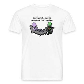 Lustige Bier Sprüche Woche Freitag Wochenende - Männer T-Shirt - Weiß - Vorne - AI Model Male 178 dark (178cm)