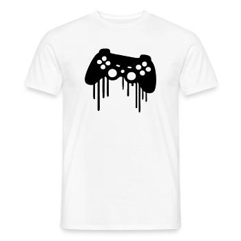 gaming kontroller - Männer T-Shirt - Weiß - Vorne - AI Model Male 178 dark (178cm)
