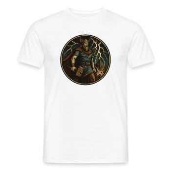 Viking Stormhammer Thor - Men's T-Shirt - white - Front - AI Model Male 178 dark (178cm)