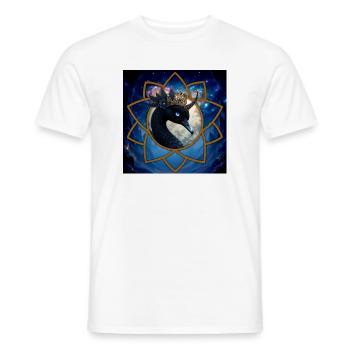 Himmlischer Quetzal mit Krone - Männer T-Shirt - Weiß - Vorne - AI Model Male 178 dark (178cm)