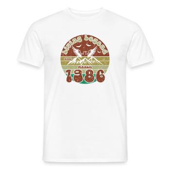40. Geburtstag Living Legend since VIN 03/1986 - Männer T-Shirt - Weiß - Vorne - AI Model Male 178 dark (178cm)