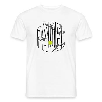 padel - T-shirt homme - blanc - Devant - AI Model Male 178 dark (178cm)