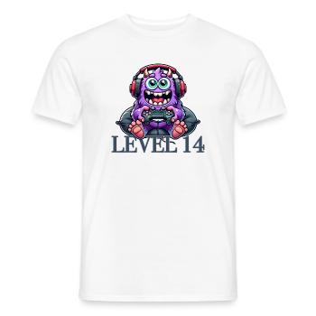 Gaming monsters while gaming - Men's T-Shirt - white - Front - AI Model Male 178 dark (178cm)