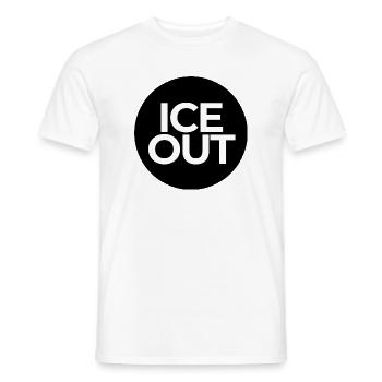 I C E OUT  - Männer T-Shirt - Weiß - Vorne - AI Model Male 178 dark (178cm)