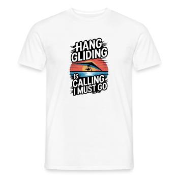Hang gliders hang gliders Air sports enthusiasts - Men's T-Shirt - white - Front - AI Model Male 178 dark (178cm)