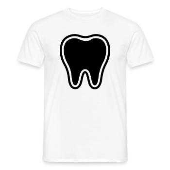 Zahn Symbol - Männer T-Shirt - Weiß - Vorne - AI Model Male 178 dark (178cm)