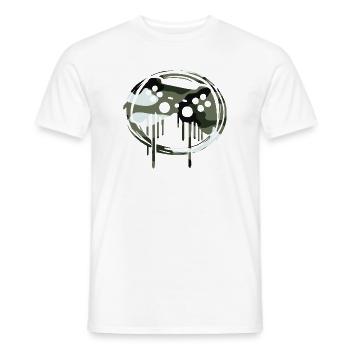 Jeu de camouflage - T-shirt homme - blanc - Devant - AI Model Male 178 dark (178cm)