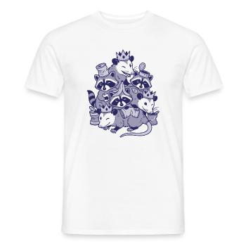 Royal garbage heap - Men's T-Shirt - white - Front - AI Model Male 178 dark (178cm)