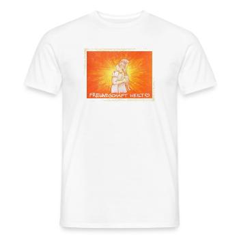 Freundschaft - Februar 2026 - Sonja von Staden - Männer T-Shirt - Weiß - Vorne - AI Model Male 178 dark (178cm)
