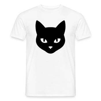 Tête_de_chat - Men's T-Shirt - white - Front - AI Model Male 178 dark (178cm)