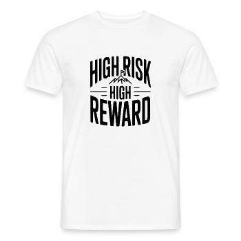 High Risk High Reward - Men's T-Shirt - white - Front - AI Model Male 178 dark (178cm)