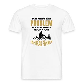 Randonnée de montagne cycliste Problem - T-shirt homme - blanc - Devant - AI Model Male 178 dark (178cm)