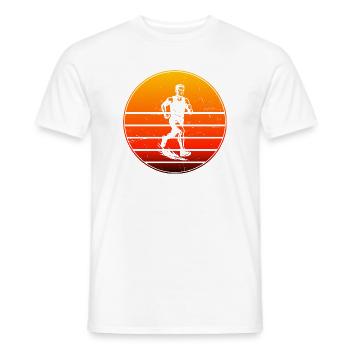 Iconic running motif - Men's T-Shirt - white - Front - AI Model Male 178 dark (178cm)