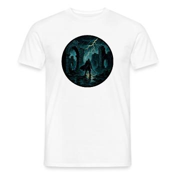 Sturmruinen Krieger - Männer T-Shirt - Weiß - Vorne - AI Model Male 178 dark (178cm)