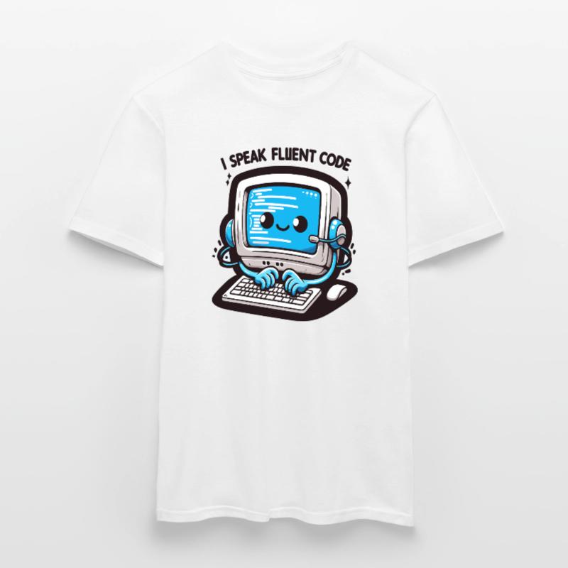 I Speak Fluent Code Retro Computer Men's T-Shirt