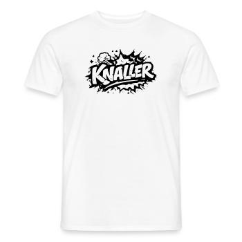 Knaller - Männer T-Shirt - Weiß - Vorne - AI Model Male 178 dark (178cm)
